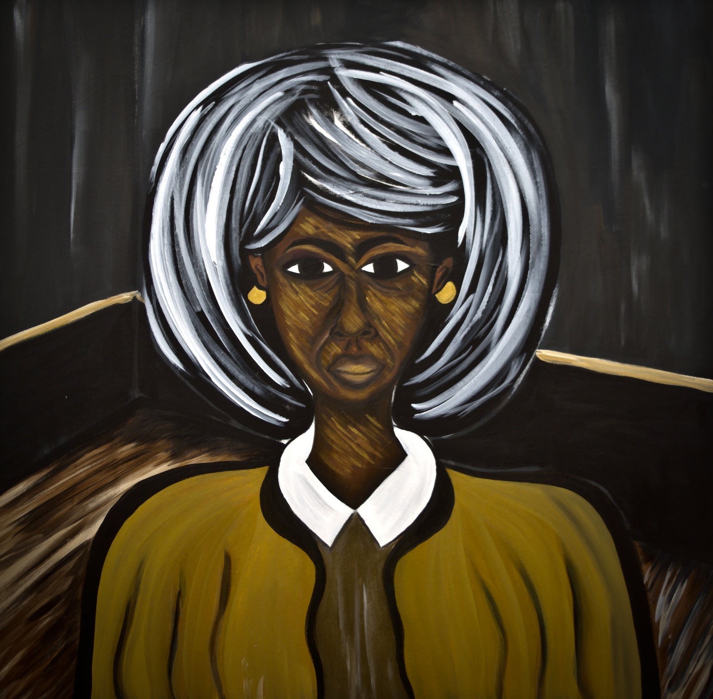 MS ODETTA THOMAS - Lord Have Mercy | 36'X36' | Acrylic on canvas
