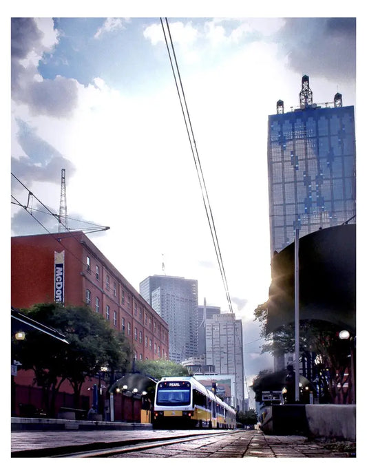 Dallas Lanscape - Get on the Train PRINT