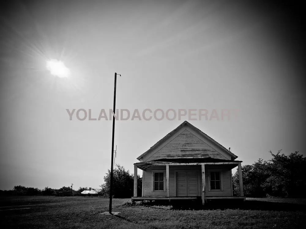 Weathered Texas Country Home| Black & White Fine Art Photography Print by Yolanda Cooper
