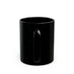 Its Too Early for Small Talk Black Mug (11oz)