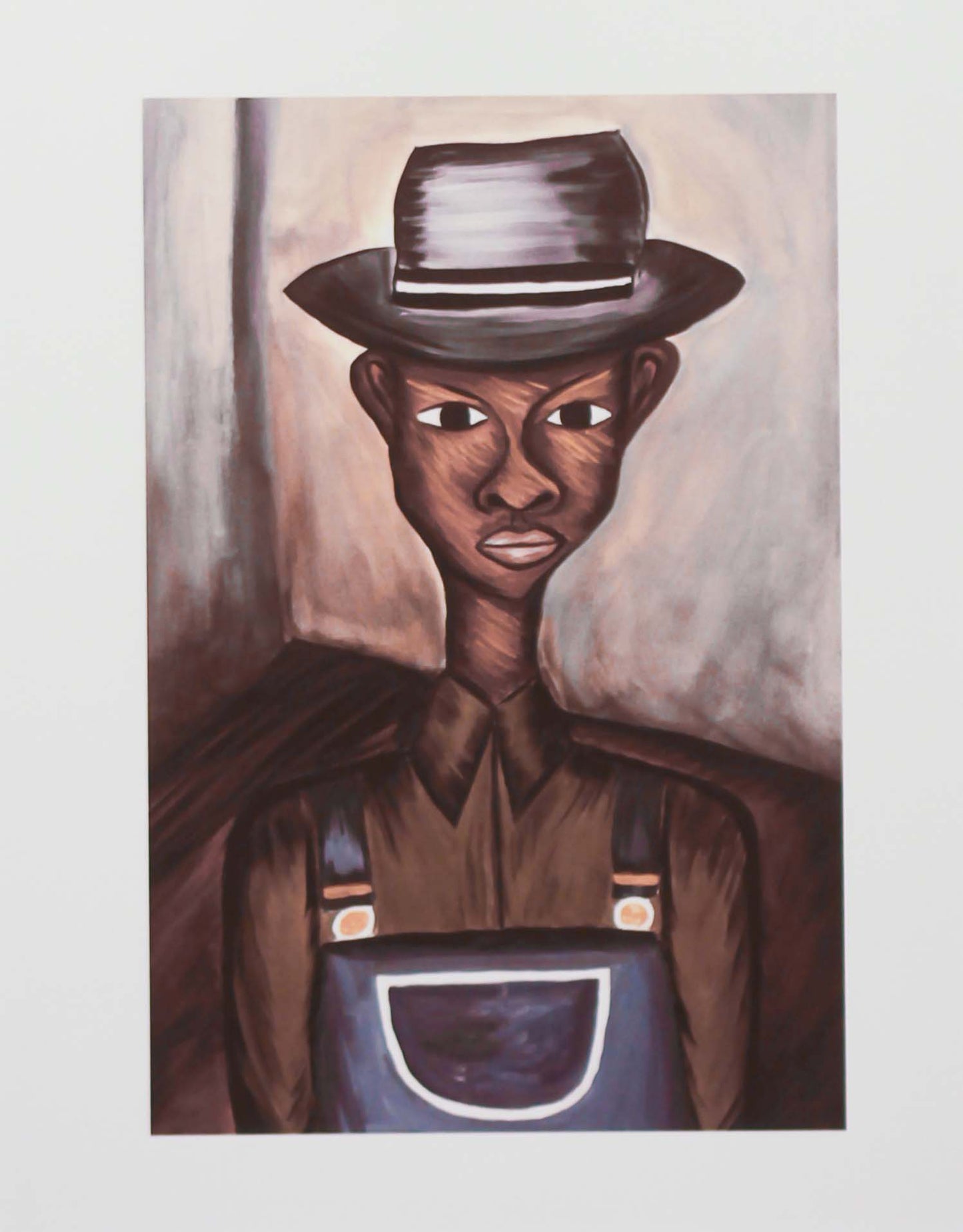 "FULMER"- 5'x7' print w/ 11x14 beige matt