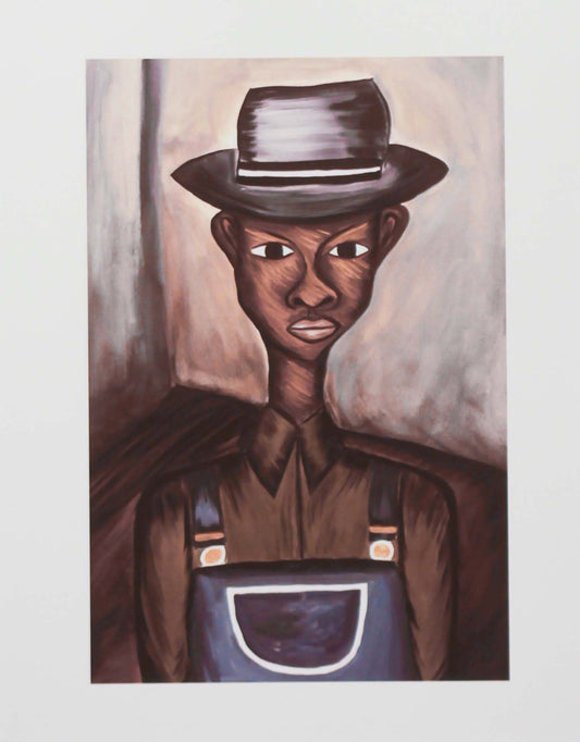 "FULMER"- 5'x7' print w/ 11x14 beige matt