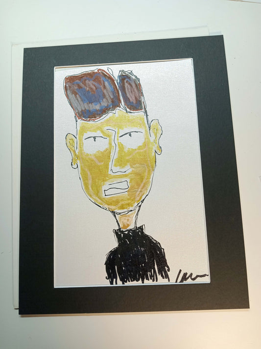 'FINN MCKENNA' - 8x12 Print on Metallic canvas, acrylic markers.