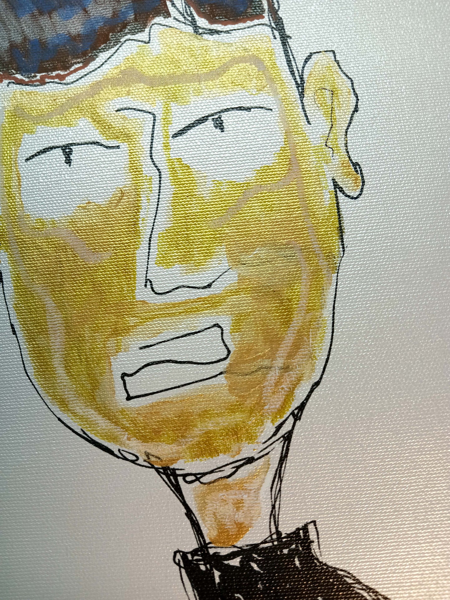 'FINN MCKENNA' - 8x12 Print on Metallic canvas, acrylic markers.