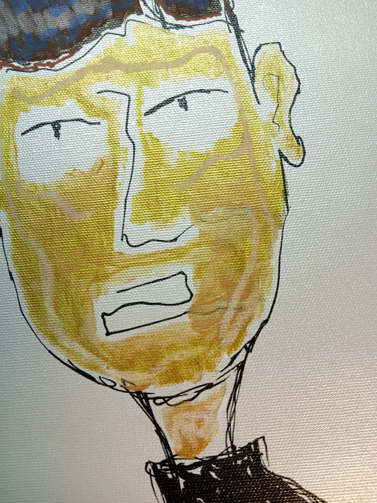 'FINN MCKENNA' - 8x12 Print on Metallic canvas, acrylic markers.