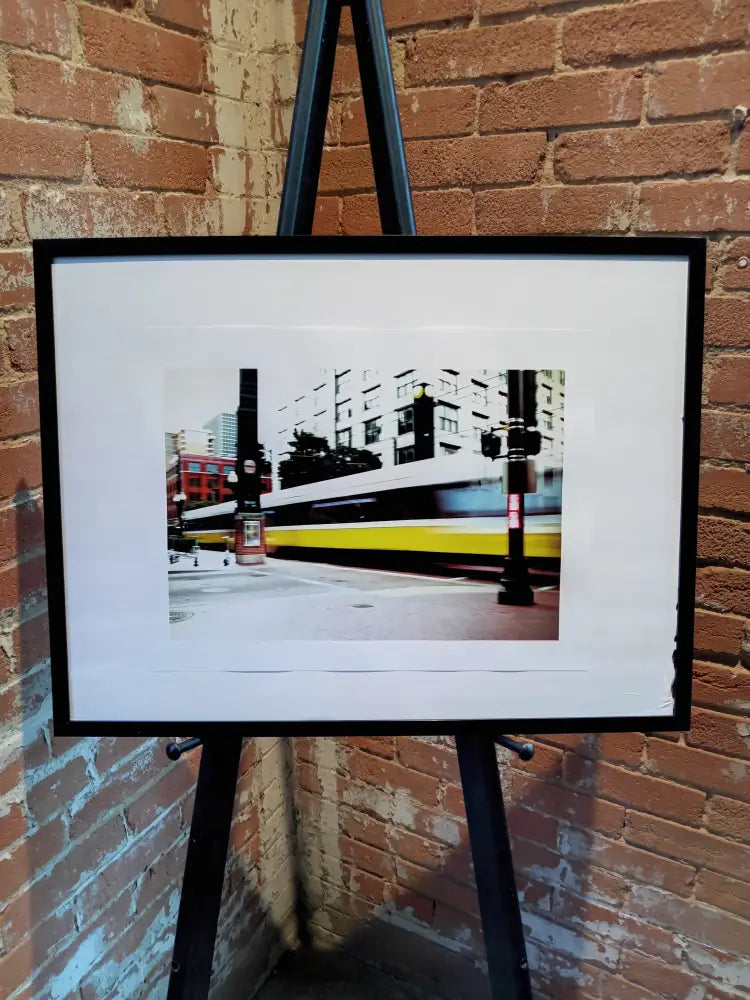 Dallas Lanscape- Trains Go By - Digital Print