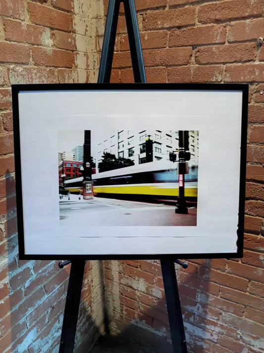 Dallas Lanscape- Trains Go By - Digital Print