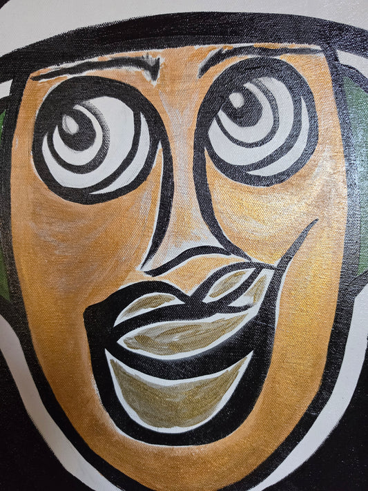 "FELLA"-Character Art | Original Acrylic on Canvas | 36'w x 48'h