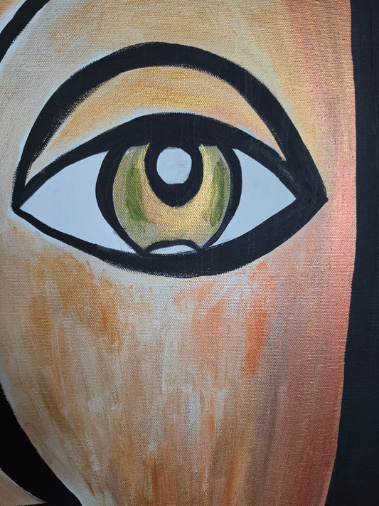 "Vicki Van Wright"-Character Art | Original Acrylic on Canvas | 36'w x 48'h