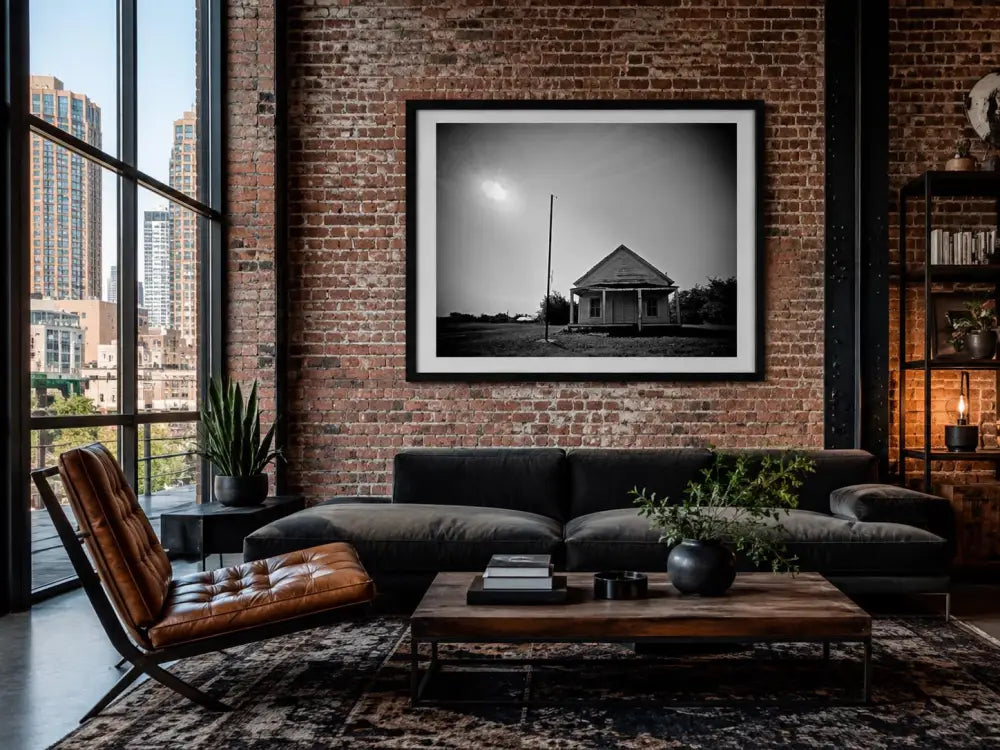 Weathered Texas Country Home| Black & White Fine Art Photography Print by Yolanda Cooper